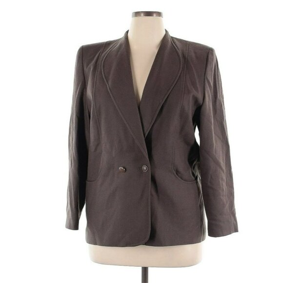 Dorene Blazer 14 | Pure New Wool | Brown | Regular | Made in Ireland - Picture 12 of 12